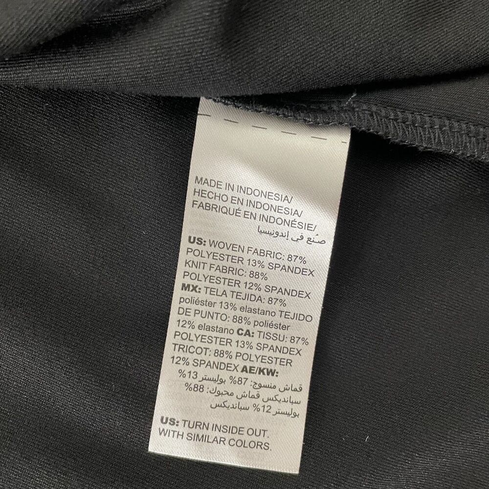 Chico's Zenergy Black Full Zip Mock Neck Vest Women Size 3, 16/18 - Picture 6 of 8